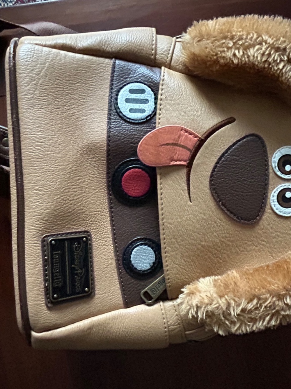 Disney Parks Loungefly Pixar UP Dug The Dog Fuzzy Ear Mini Backpack Bag RARE - Picture 2 of 9